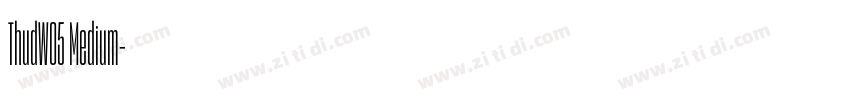 ThudW05 Medium字体转换